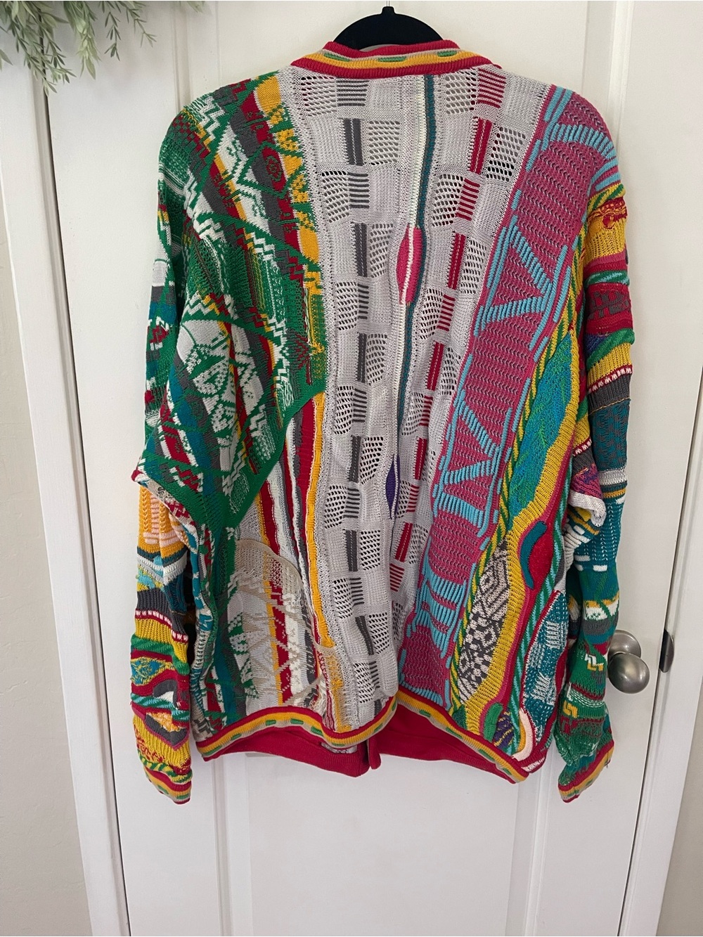 Vintage COOGI Multicolor Knit Sweater cardigan - Picture 3 of 4